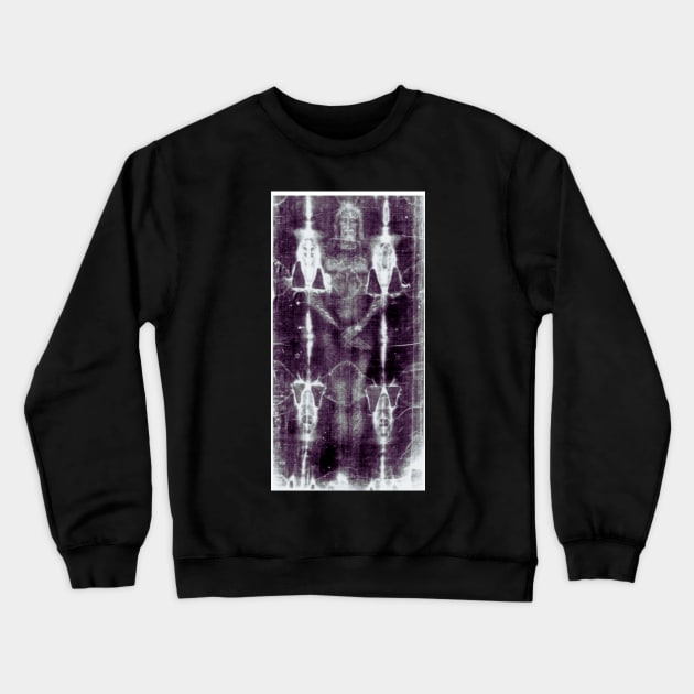 The Holy Son Of God | Shroud Of Turin Crewneck Sweatshirt by LivingWellness